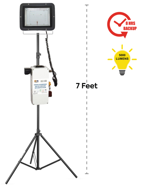 Portable Rechargeable Backup Led Flood Light with Backup