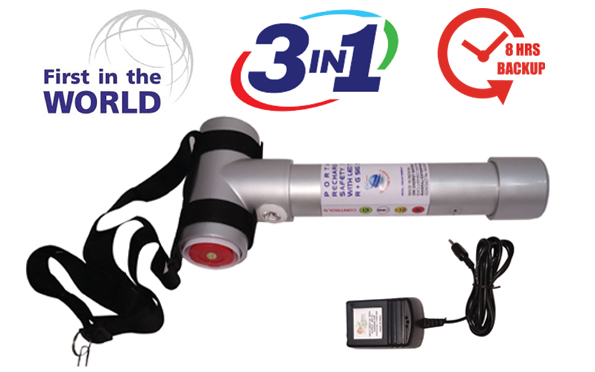 Portable Hand-Held Rechargeable Hooter Cum Torch Signaling System