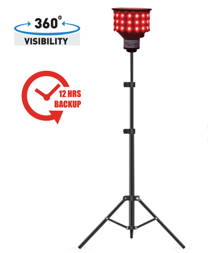 Rechargeable Red Led Obstruction Indication Light