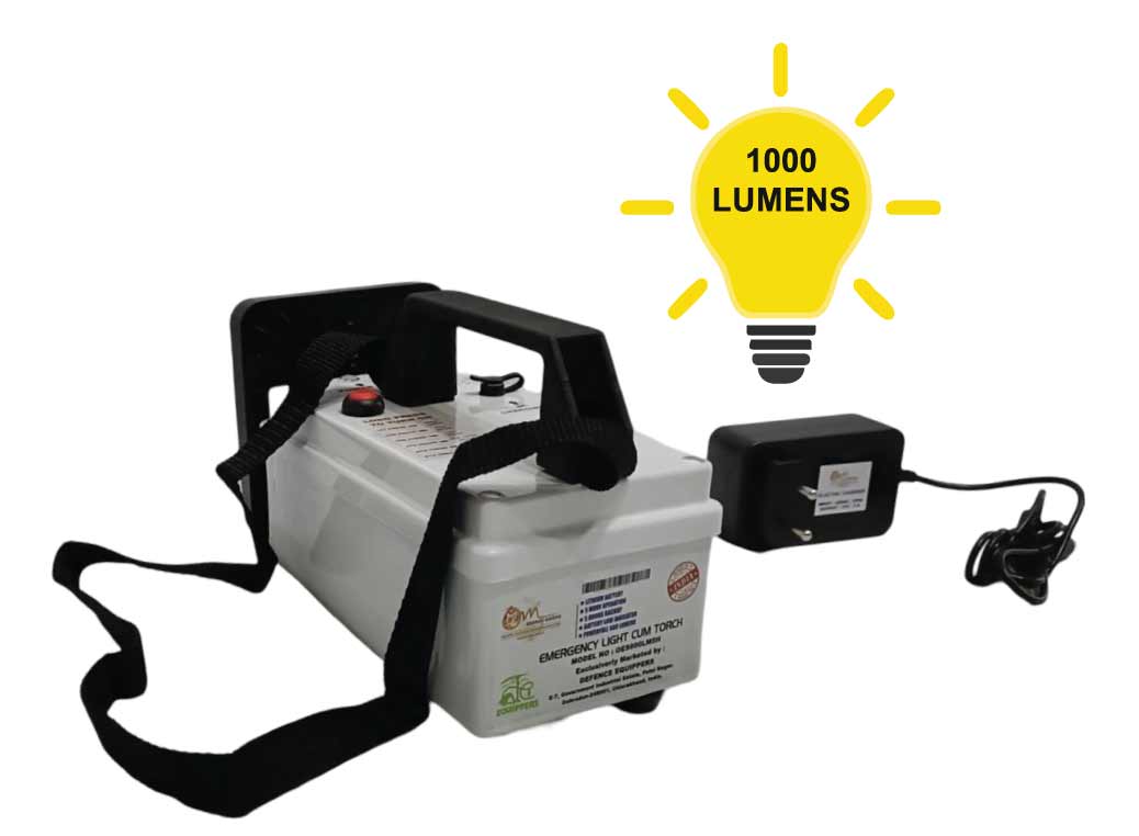 Solar Enabled Emergency Light Cum Torch - 1000 Lumens