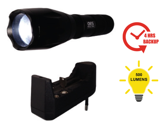 5 Watt Water Resitant Rechargeable Led Torch (Beat Marshal)