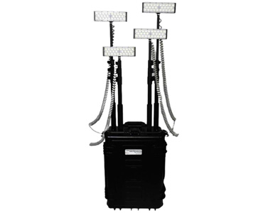 4X60W (24,000 Lumens) Remote Area Lighting System with Light weight Lithium Battery (Turbo – 40,000 Lumens)